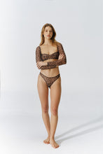 Load image into Gallery viewer, BUNNY BLACK CHEETAH TOP
