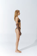 Load image into Gallery viewer, CRYSTAL BLACK CHEETAH BRA

