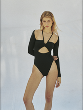 Load image into Gallery viewer, STAR BODYSUIT BLACK
